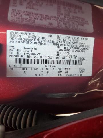 1FADP5BU8FL124394 - 2015 FORD C-MAX SEL RED photo 12