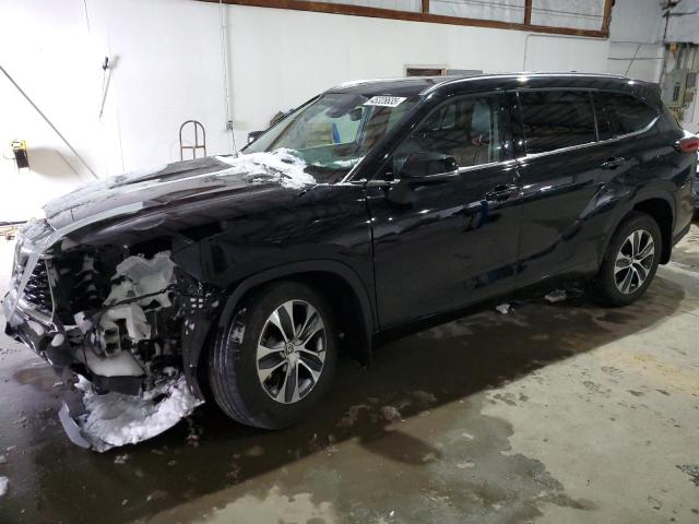 5TDHZRBHXMS554620 - 2021 TOYOTA HIGHLANDER XLE BLACK photo 1