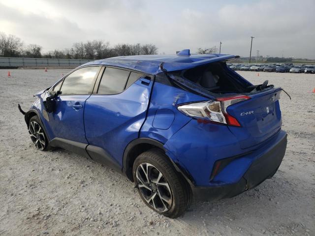 NMTKHMBX8KR099314 - 2019 TOYOTA C-HR XLE BLUE photo 2