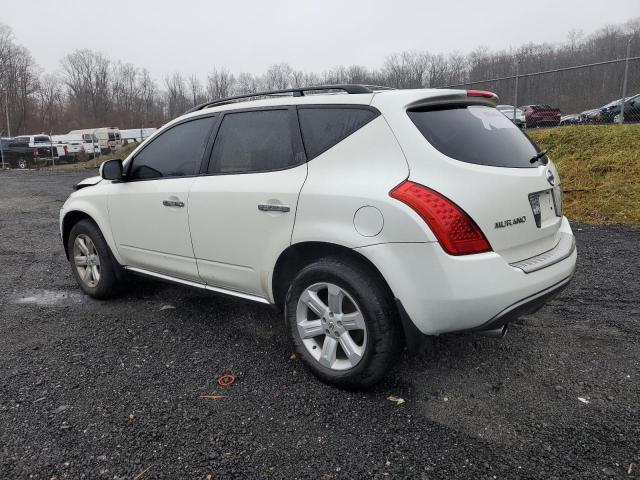 JN8AZ08W76W538451 - 2006 NISSAN MURANO SL WHITE photo 2