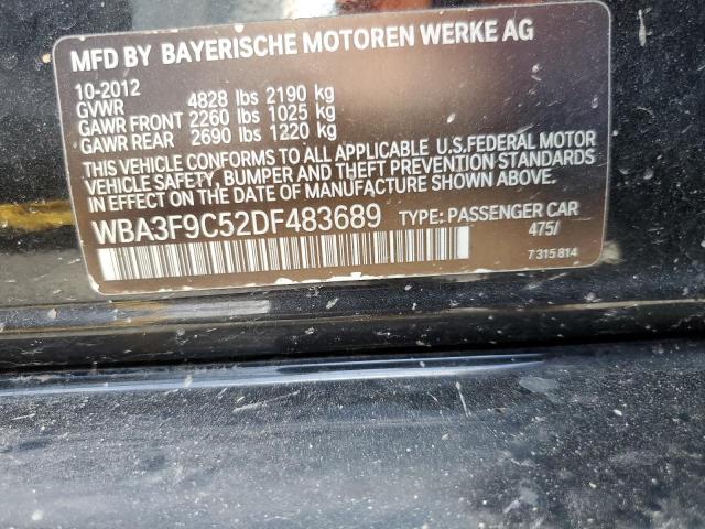 WBA3F9C52DF483689 - 2013 BMW ACTIVEHYBR BLACK photo 13