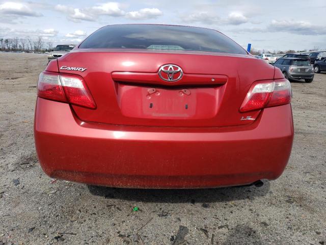 4T1BE46K77U013000 - 2007 TOYOTA CAMRY CE RED photo 6