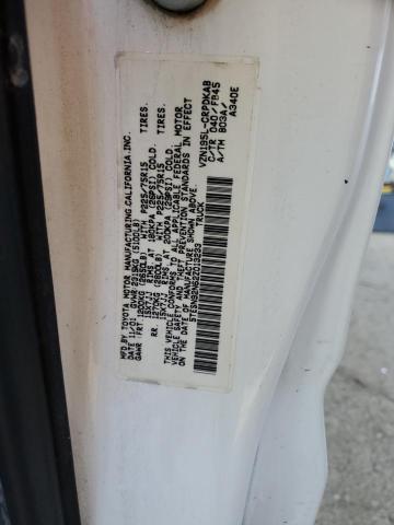 5TESN92N62Z013233 - 2002 TOYOTA TACOMA XTRACAB PRERUNNER 白色 照片 12