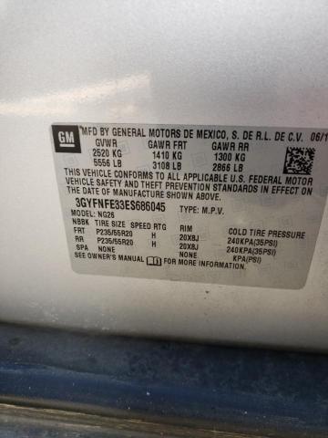 3GYFNFE33ES686045 - 2014 CADILLAC SRX PERFORMANCE COLLECTION Күміс фото 13