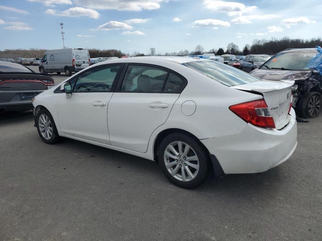 19XFB2F92CE308949 - 2012 HONDA CIVIC EXL WHITE photo 2