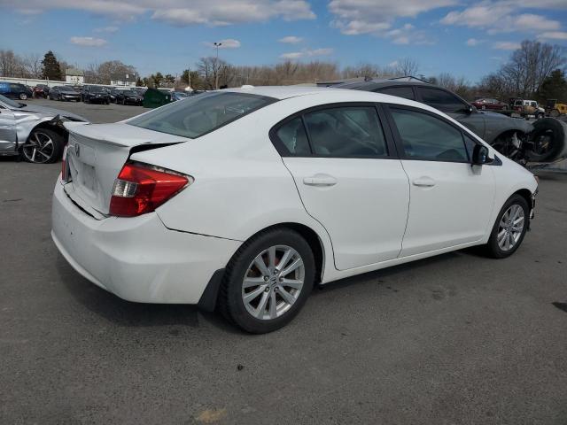 19XFB2F92CE308949 - 2012 HONDA CIVIC EXL WHITE photo 3