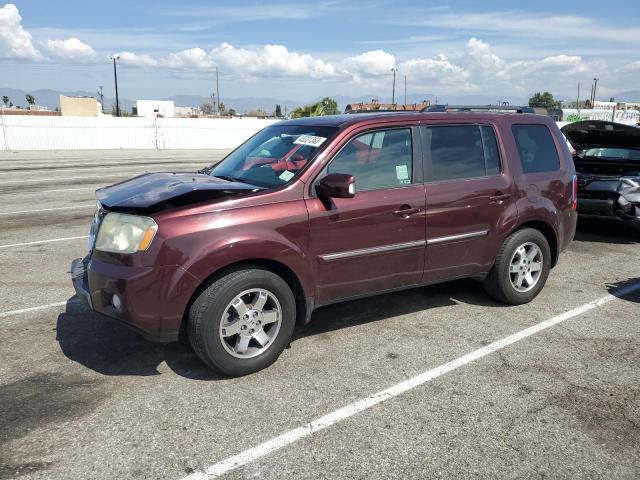 5FNYF3H91AB020573 - 2010 HONDA PILOT TOURING MAROON photo 1