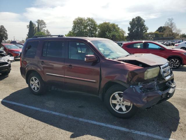 5FNYF3H91AB020573 - 2010 HONDA PILOT TOURING MAROON photo 4