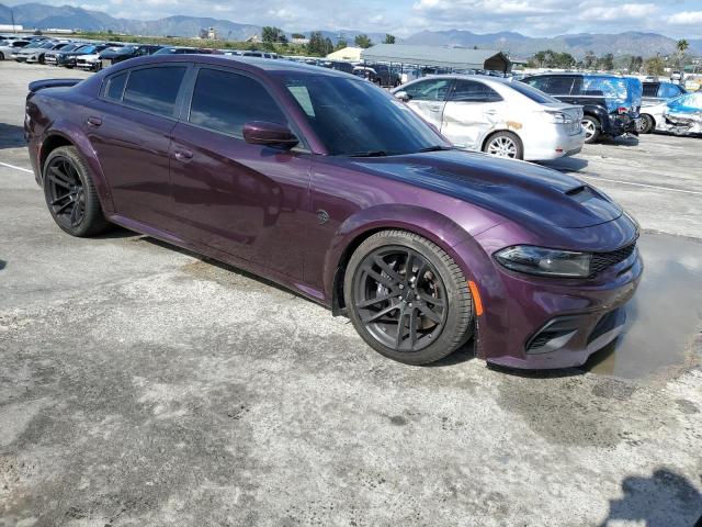 2C3CDXL90NH163968 - 2022 DODGE CHARGER SRT HELLCAT PURPLE photo 4