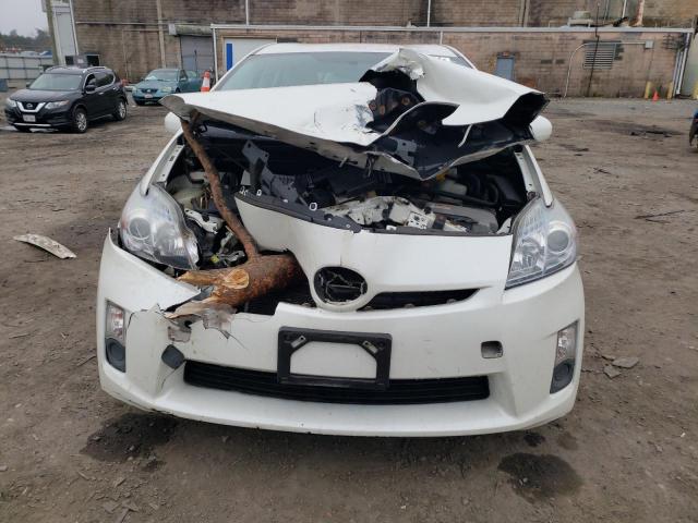 JTDKN3DU7A5208227 - 2010 TOYOTA PRIUS WHITE photo 5