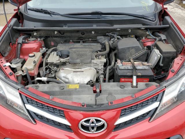 JTMRFREV9EJ009120 - 2014 TOYOTA RAV4 XLE RED photo 12