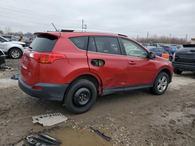 JTMRFREV9EJ009120 - 2014 TOYOTA RAV4 XLE RED photo 3