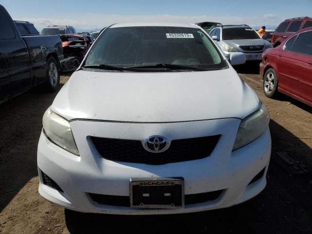 2T1BU4EE0AC506086 - 2010 TOYOTA COROLLA BASE WHITE photo 5