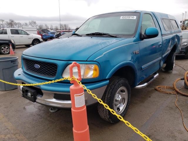 1FTDF18W9VLA00728 - 1997 FORD F150 TURQUOISE photo 1