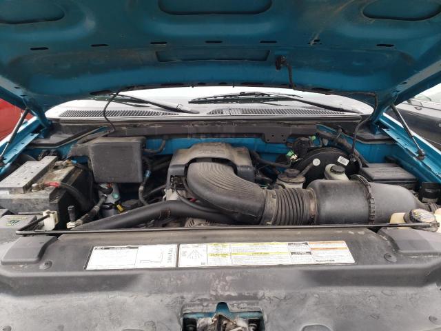 1FTDF18W9VLA00728 - 1997 FORD F150 TURQUOISE photo 11