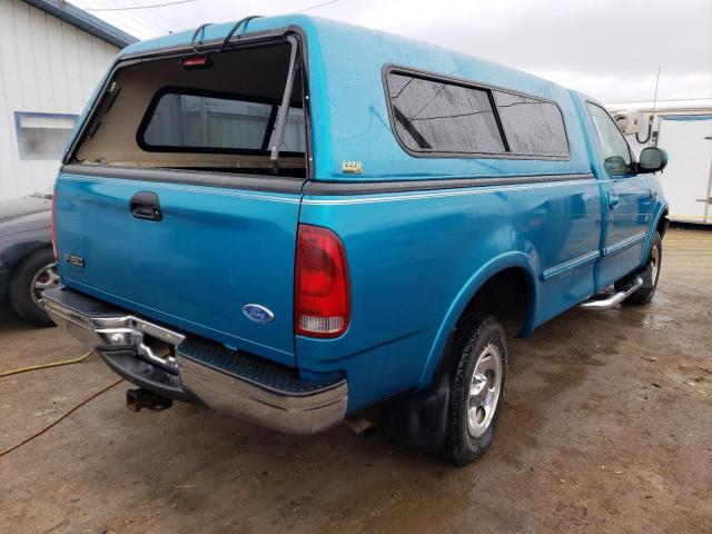 1FTDF18W9VLA00728 - 1997 FORD F150 TURQUOISE photo 3