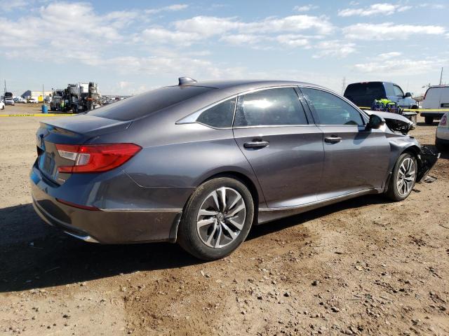 1HGCV3F43MA002580 - 2021 HONDA ACCORD HYBRID EX GRAY photo 3