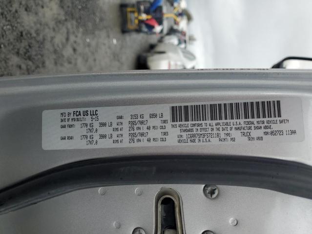 1C6RR7SM3FS721181 - 2015 RAM 1500 ST SILVER photo 12