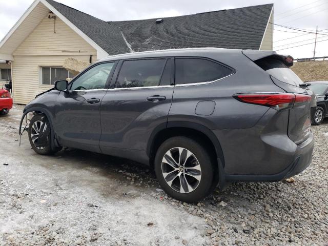 5TDGZRBH9NS245508 - 2022 TOYOTA HIGHLANDER XLE 灰色 照片 2