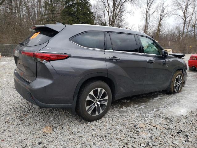 5TDGZRBH9NS245508 - 2022 TOYOTA HIGHLANDER XLE 灰色 照片 3