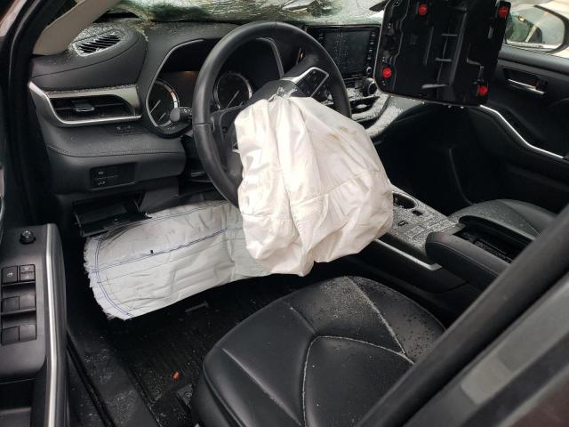 5TDGZRBH9NS245508 - 2022 TOYOTA HIGHLANDER XLE 灰色 照片 8