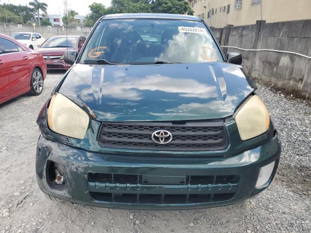 JTEGH20V510039968 - 2001 TOYOTA RAV4 GREEN photo 5