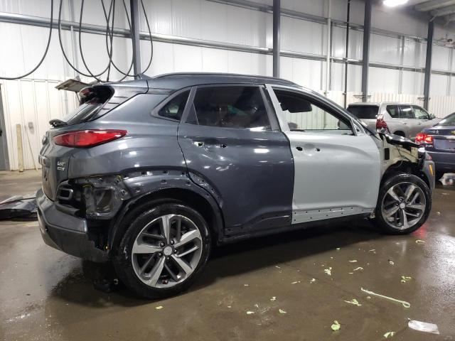 KM8K5CA59KU378962 - 2019 HYUNDAI KONA ULTIMATE GRAY photo 3