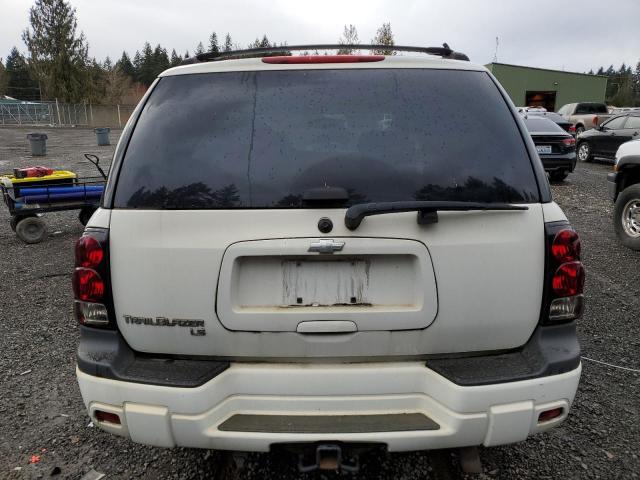 1GNDT13S282232750 - 2008 CHEVROLET TRAILBLAZE LS WHITE photo 6