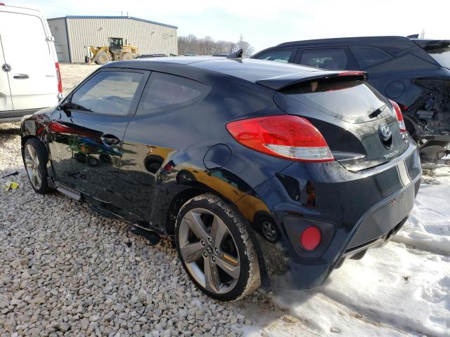 KMHTC6AE4FU227979 - 2015 HYUNDAI VELOSTER TURBO BLACK photo 2