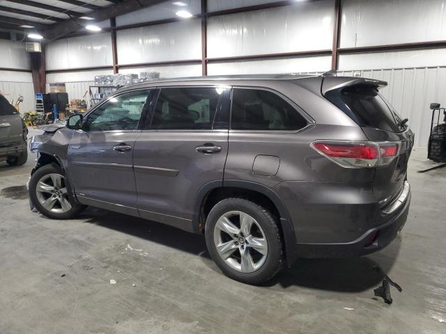 5TDDCRFH3GS017294 - 2016 TOYOTA HIGHLANDER HYBRID LIMITED GRAY photo 2