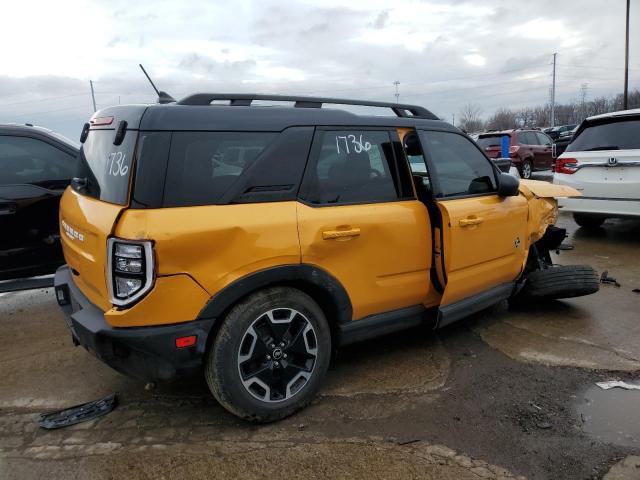 3FMCR9C68NRD81736 - 2022 FORD BRONCO SPO OUTER BANKS YELLOW photo 3