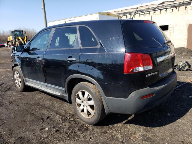 5XYKT3A13DG396742 - 2013 KIA SORENTO LX BLACK photo 2