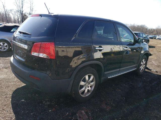 5XYKT3A13DG396742 - 2013 KIA SORENTO LX BLACK photo 3