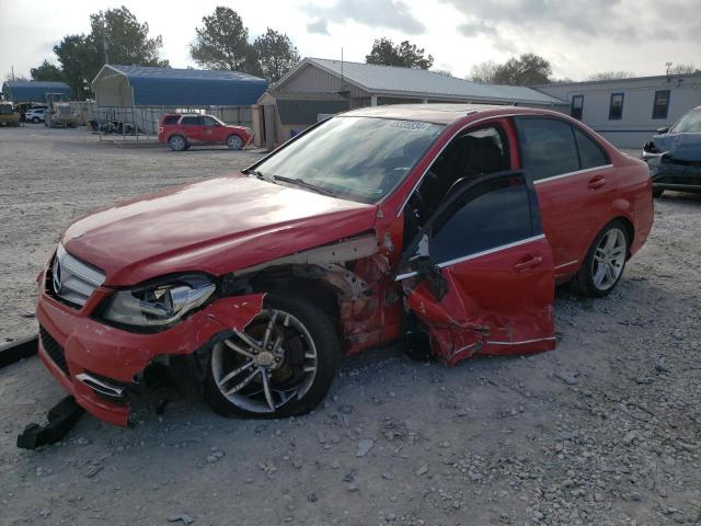 WDDGF4HB2CR234608 - 2012 MERCEDES-BENZ C 250 RED photo 1