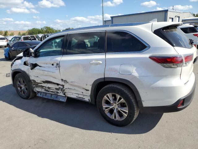 5TDKKRFH1FS100263 - 2015 TOYOTA HIGHLANDER XLE WHITE photo 2