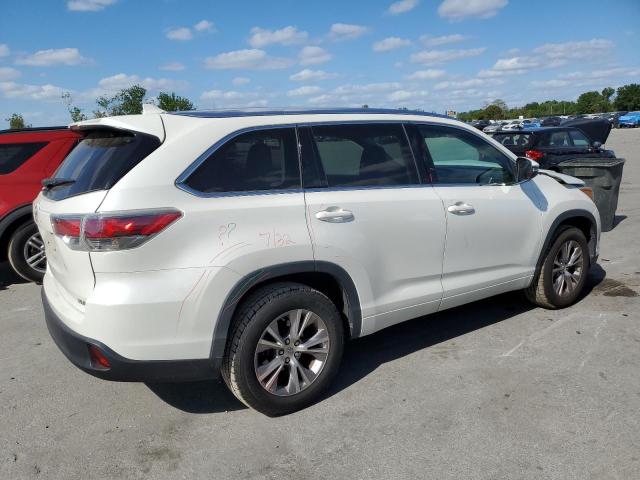 5TDKKRFH1FS100263 - 2015 TOYOTA HIGHLANDER XLE WHITE photo 3
