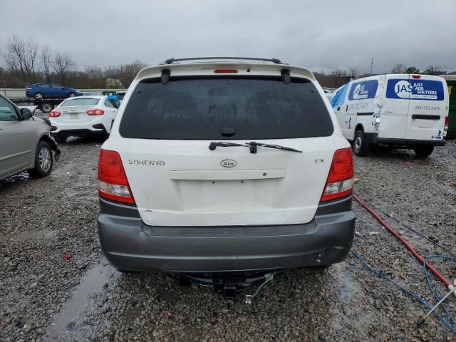 KNDJD733135031093 - 2003 KIA SORENTO EX WHITE photo 6