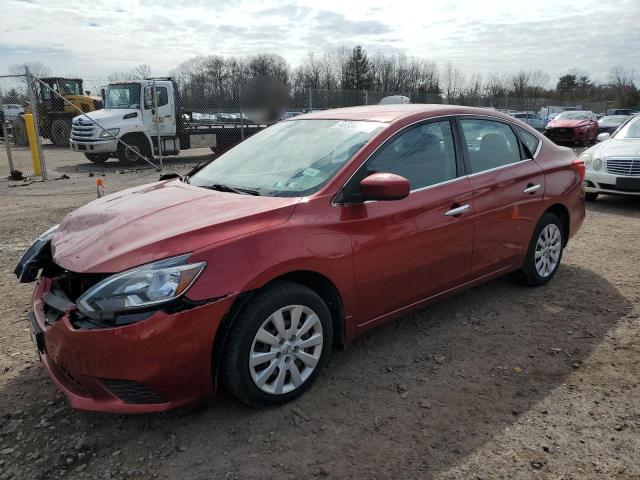 3N1AB7AP5GY320730 - 2016 NISSAN SENTRA S RED photo 1