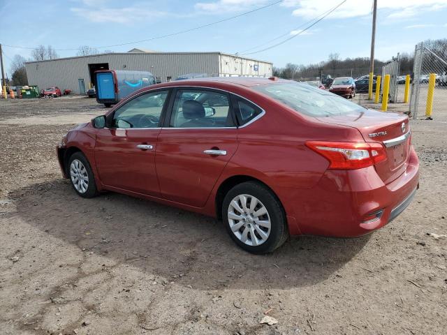 3N1AB7AP5GY320730 - 2016 NISSAN SENTRA S RED photo 2