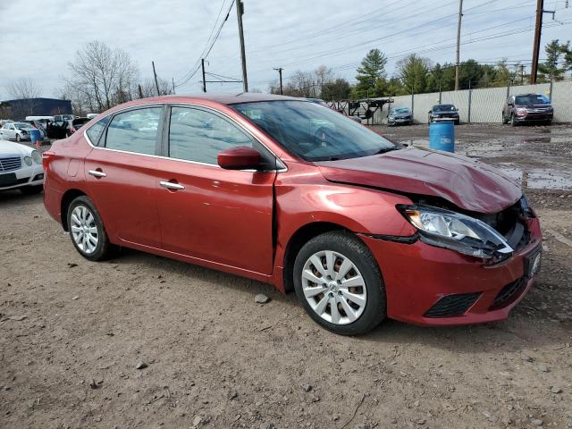 3N1AB7AP5GY320730 - 2016 NISSAN SENTRA S RED photo 4