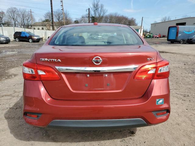 3N1AB7AP5GY320730 - 2016 NISSAN SENTRA S RED photo 6