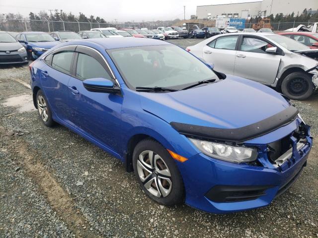 2HGFC2F52GH022993 - 2016 HONDA CIVIC LX BLUE photo 1