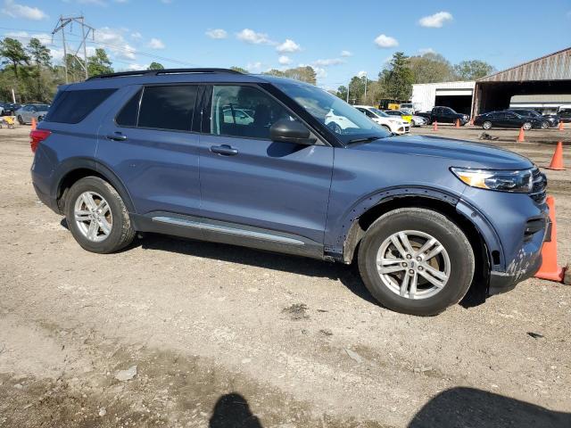 1FMSK7DH3MGA51612 - 2021 FORD EXPLORER XLT BLUE photo 4