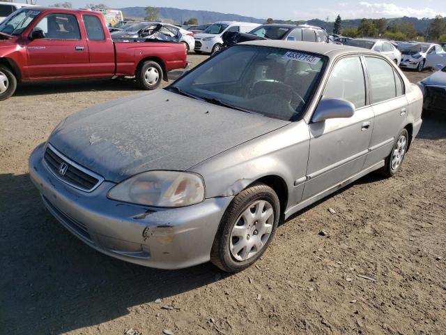 2HGEJ6610YH500156 - 2000 HONDA CIVIC BASE 灰色 照片 1