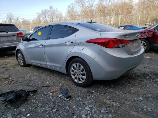 5NPDH4AE8BH050095 - 2011 HYUNDAI ELANTRA GLS SILVER photo 2