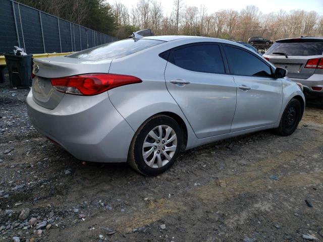 5NPDH4AE8BH050095 - 2011 HYUNDAI ELANTRA GLS SILVER photo 3