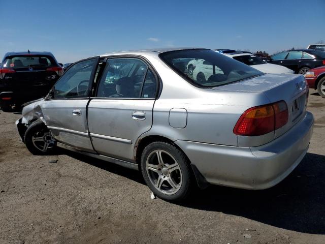 2HGEJ6616XH543446 - 1999 HONDA CIVIC BASE GRAY photo 2