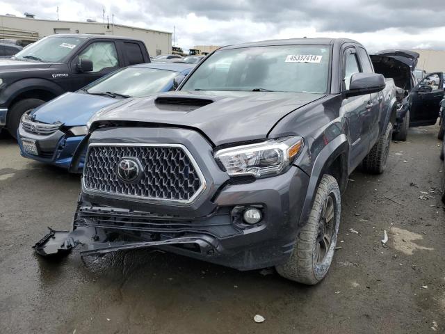5TFSZ5AN2JX140078 - 2018 TOYOTA TACOMA ACCESS CAB გრაფიტი ფოტო 1