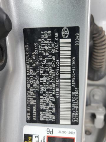 4T4BF1FK7FR482524 - 2015 TOYOTA CAMRY LE SILVER photo 12