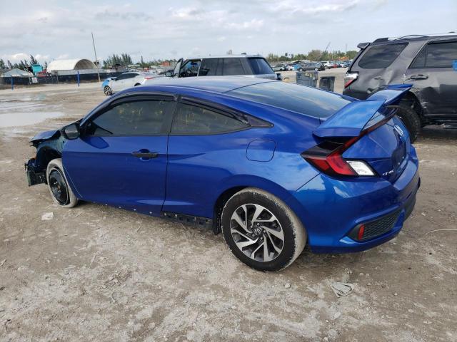 2HGFC4B67LH302655 - 2020 HONDA CIVIC LX BLUE photo 2